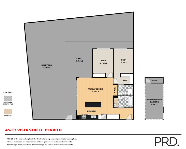 Floorplan of Homely unit listing, 45/12 Vista Street, Penrith NSW 2750