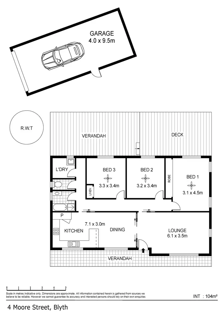 Floorplan of Homely house listing, 4 Moore Street, Blyth SA 5462