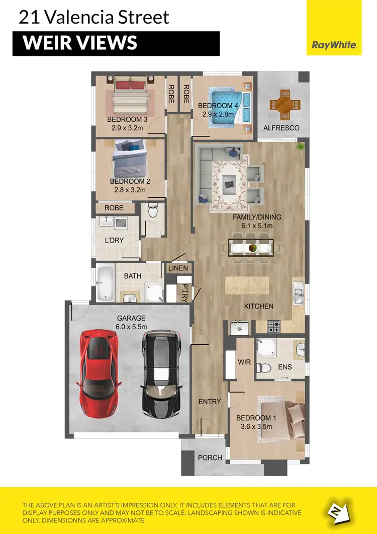Floorplan of Homely house listing, 21 Valencia Street, Weir Views VIC 3338