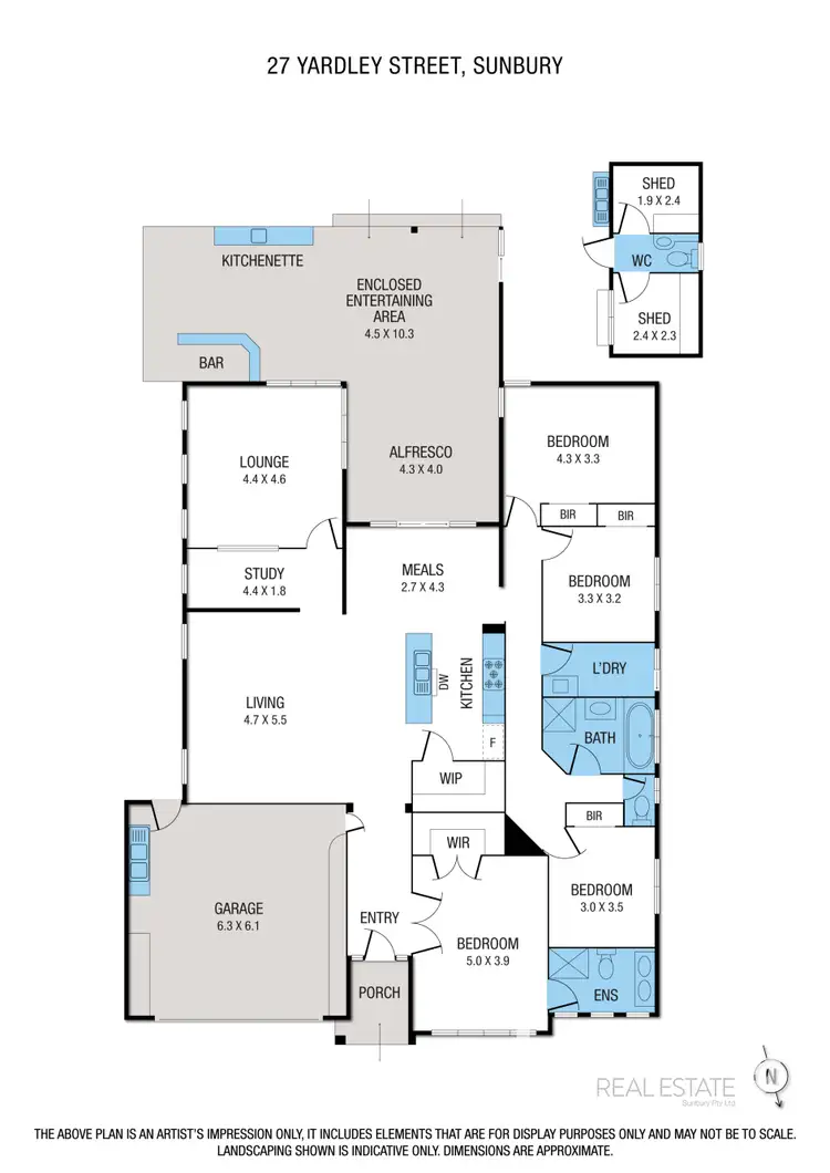 Floorplan of Homely house listing, 27 Yardley Street, Sunbury VIC 3429