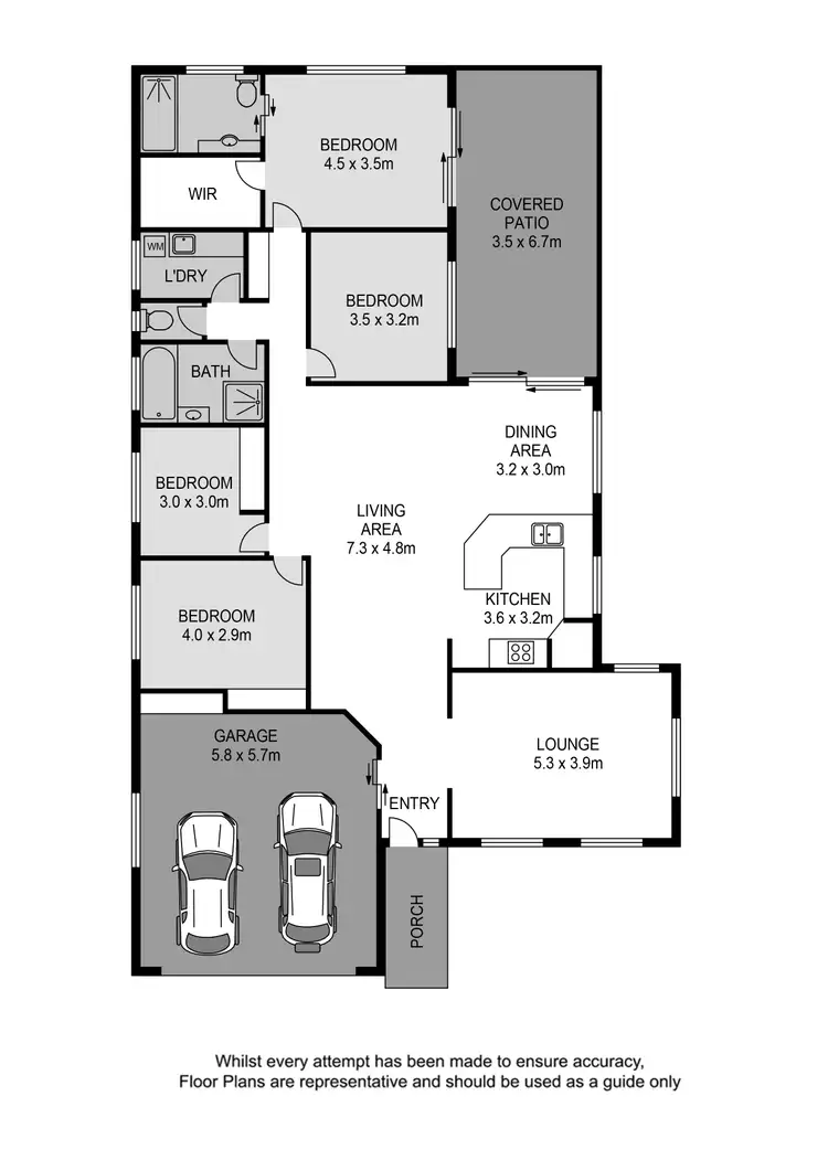 Floorplan of Homely house listing, 14 Amity Drive, Rothwell QLD 4022
