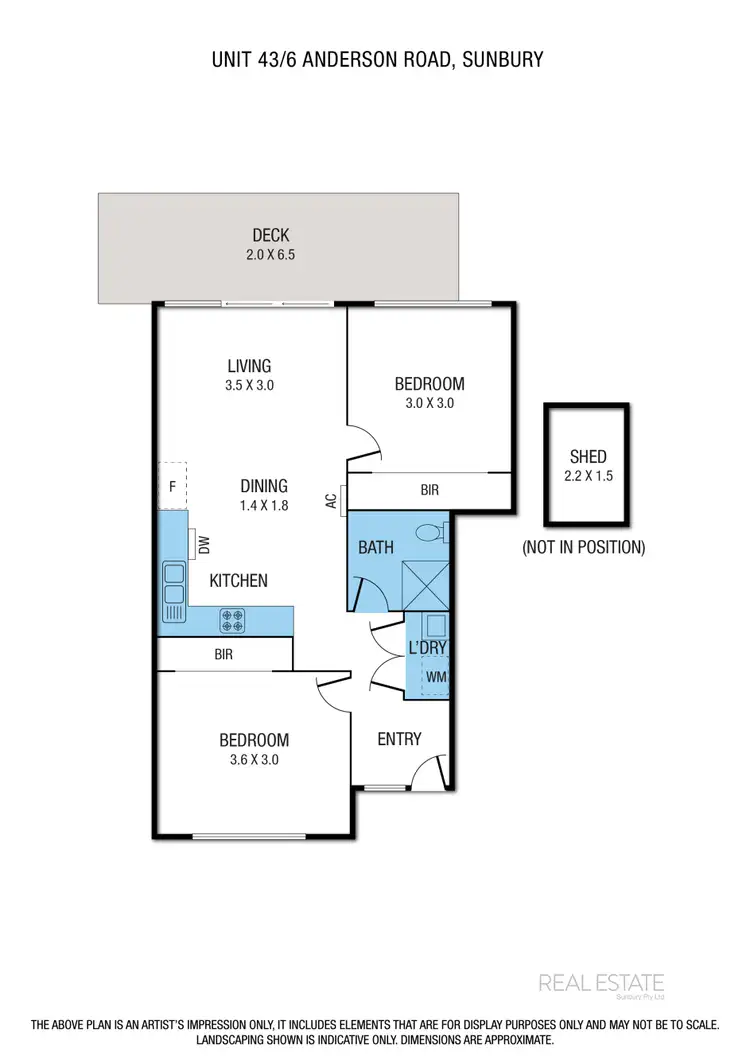 Floorplan of Homely unit listing, 43/6-16 Anderson Road, Sunbury VIC 3429