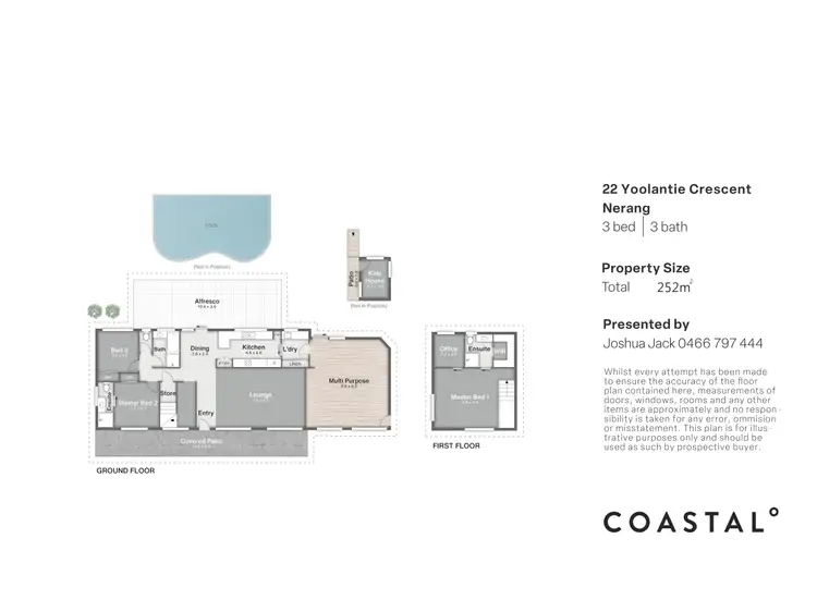 Floorplan of Homely house listing, 22 Yoolantie Crescent, Nerang QLD 4211