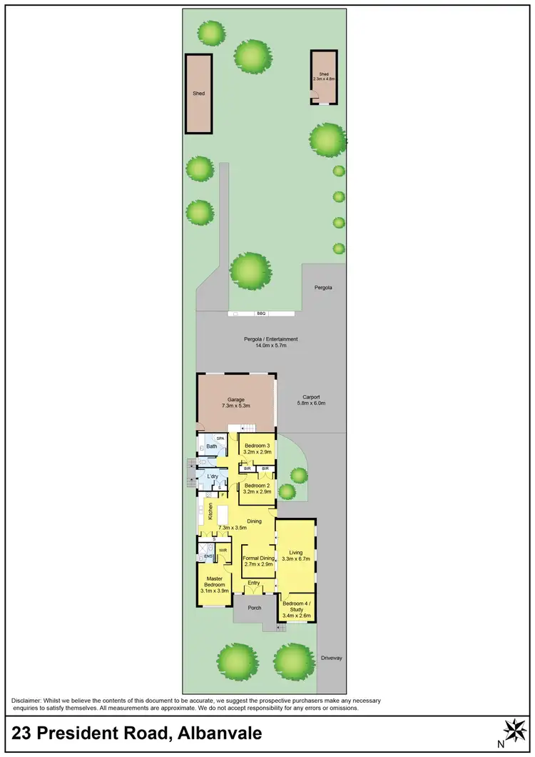 Floorplan of Homely house listing, 23 President Road, Albanvale VIC 3021
