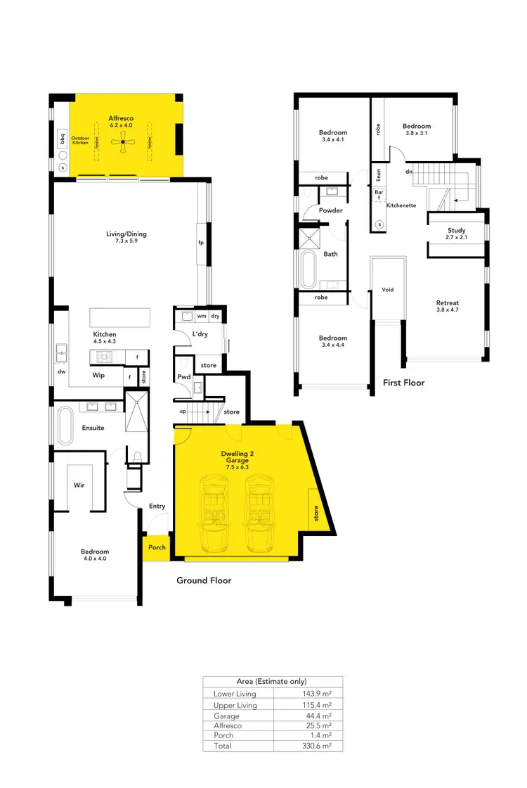 Floorplan of Homely house listing, 12 Sir John Marks Drive, West Lakes SA 5021