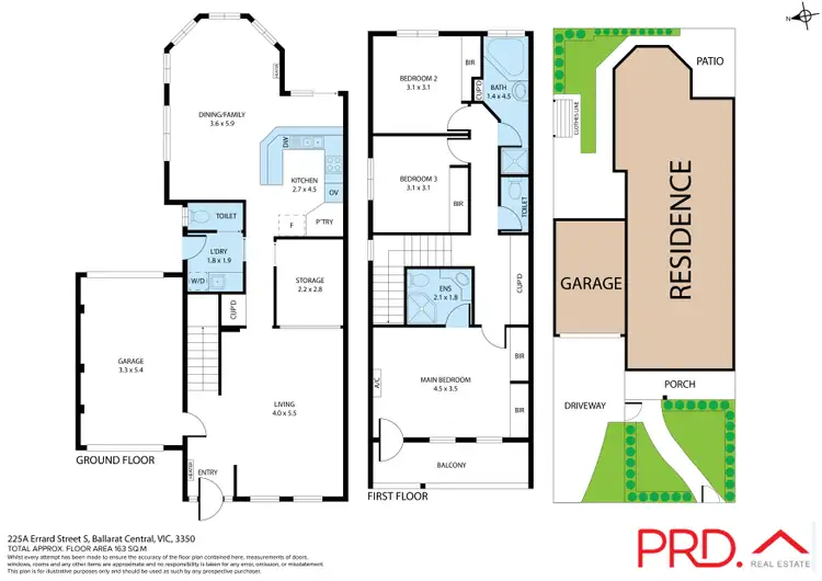 Floorplan of Homely townhouse listing, 225A Errard St South, Ballarat Central VIC 3350
