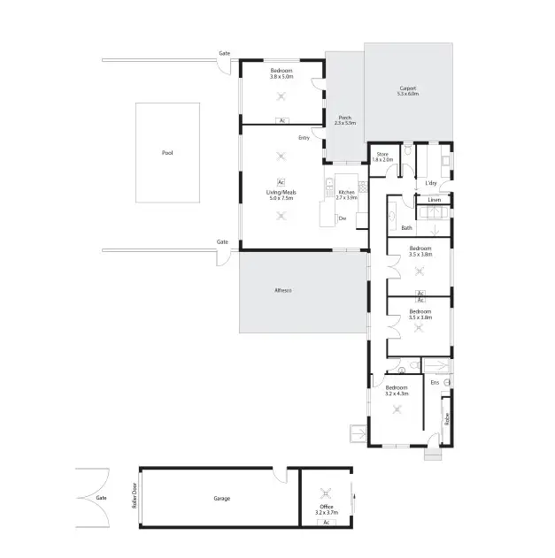 Floorplan of Homely house listing, 41 Nakamura Avenue, Bilingurr WA 6725