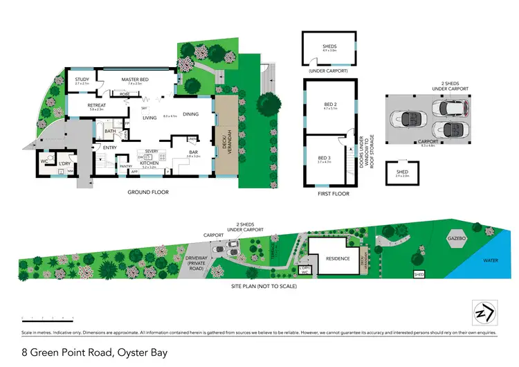 Floorplan of Homely house listing, 8 Green Point Road, Oyster Bay NSW 2225