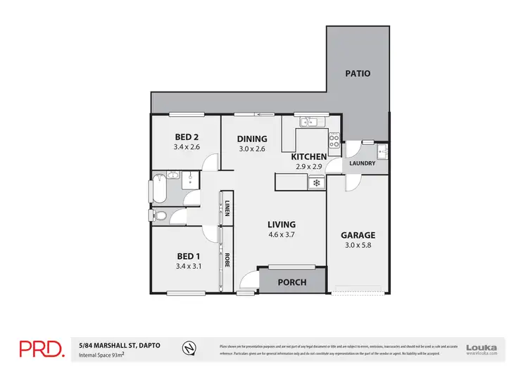Floorplan of Homely house listing, 5/84 Marshall Street, Dapto NSW 2530