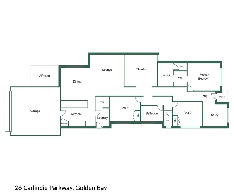 Floorplan of Homely house listing, 26 Carlindie Parkway, Golden Bay WA 6174
