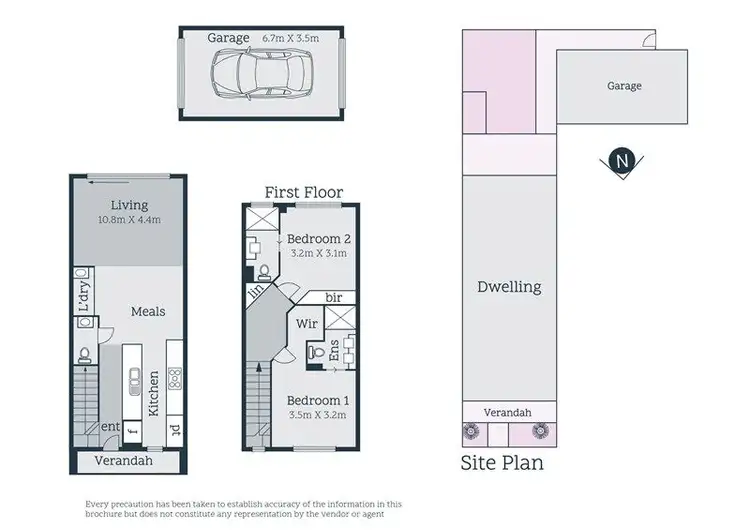Floorplan of Homely townhouse listing, 70 Lehmanns Road, Wollert VIC 3750
