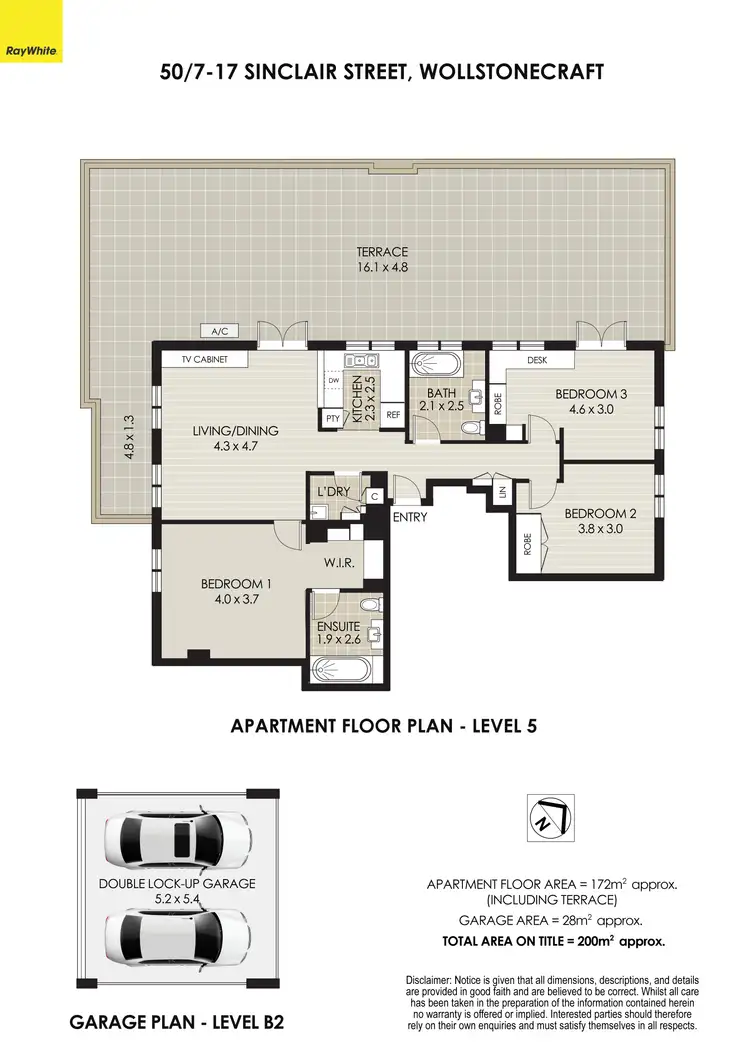 Floorplan of Homely apartment listing, 50/7-17 Sinclair Street, Wollstonecraft NSW 2065