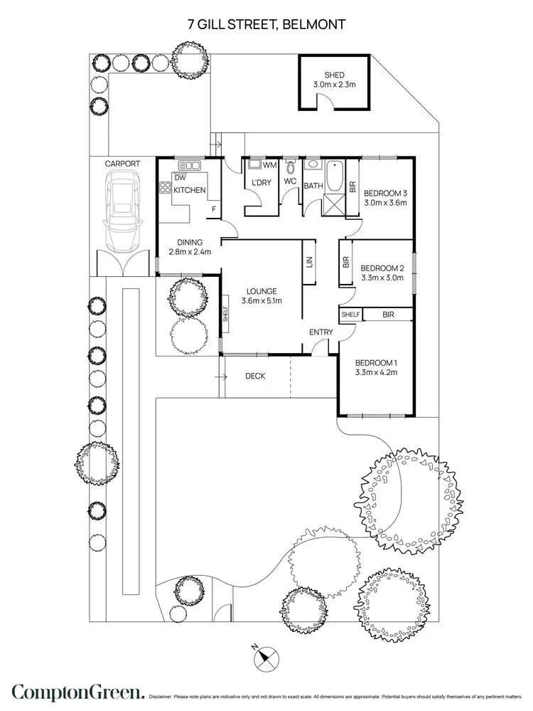 Floorplan of Homely house listing, 7 Gill Street, Belmont VIC 3216