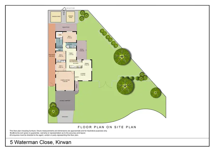 Floorplan of Homely house listing, 5 Waterman Close, Kirwan QLD 4817
