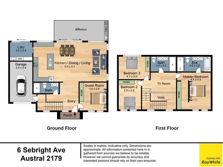 Floorplan of Homely house listing, 6 Sebright Street, Austral NSW 2179