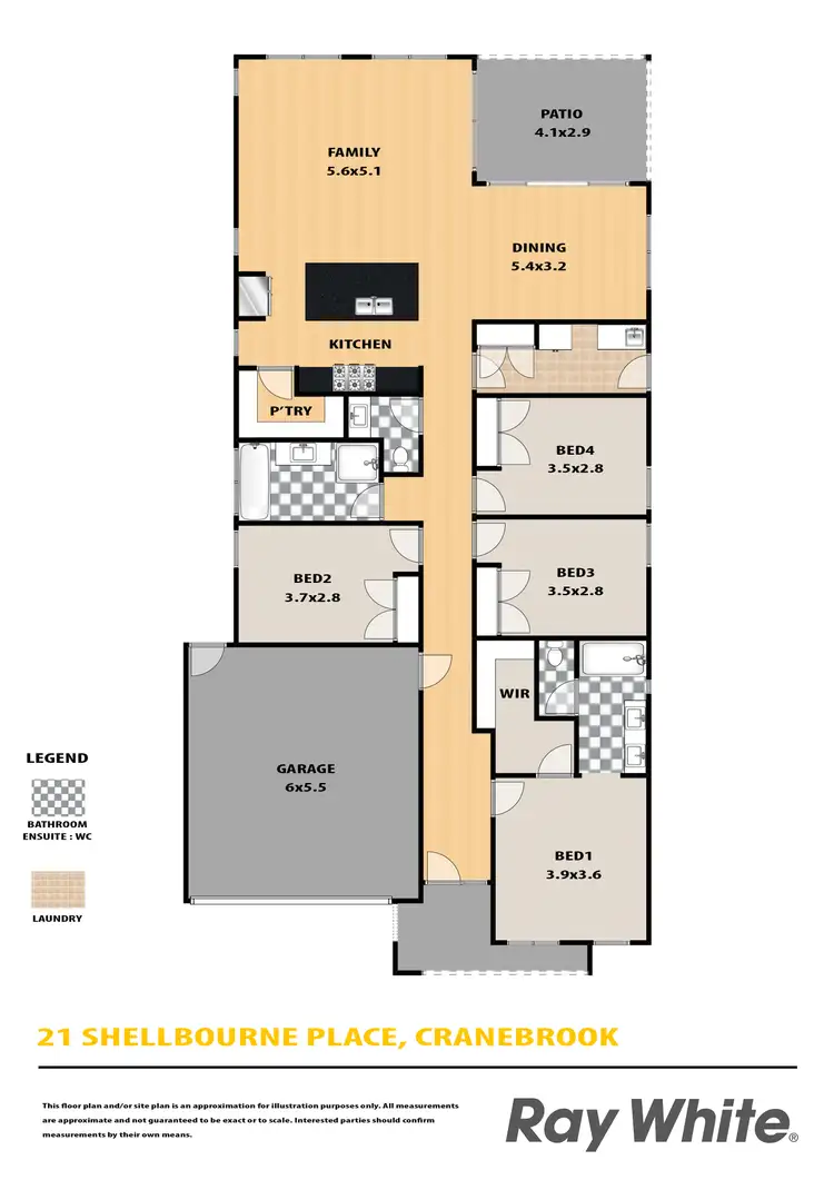 Floorplan of Homely house listing, 21 Shellbourne Place, Cranebrook NSW 2749