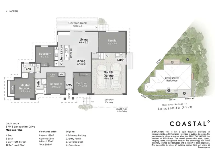 Floorplan of Homely house listing, 57/45 Lancashire Drive, Mudgeeraba QLD 4213