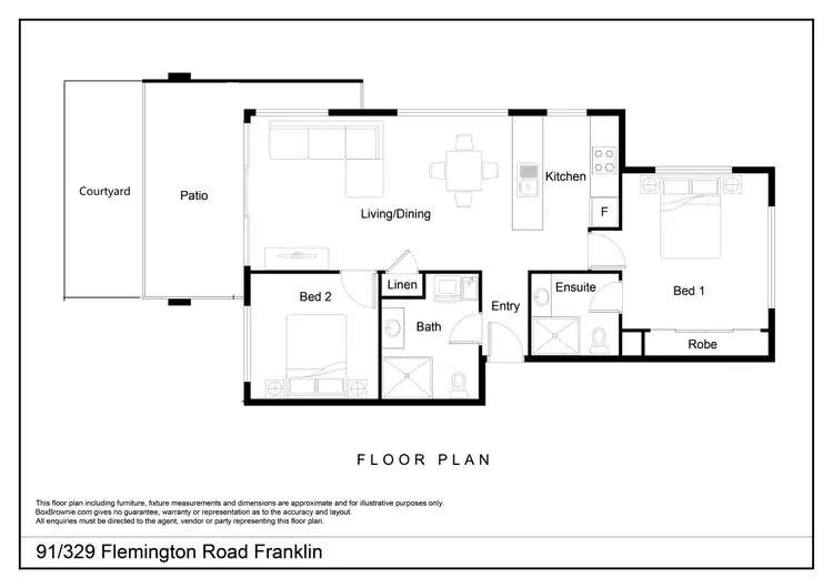 Floorplan of Homely apartment listing, 91/329 Flemington Road, Franklin ACT 2913