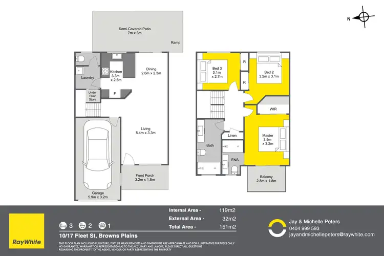 Floorplan of Homely townhouse listing, 10/17 Fleet Street, Browns Plains QLD 4118