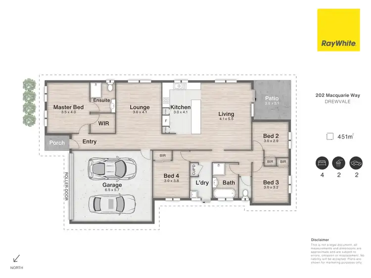 Floorplan of Homely house listing, 202 Macquarie Way, Drewvale QLD 4116