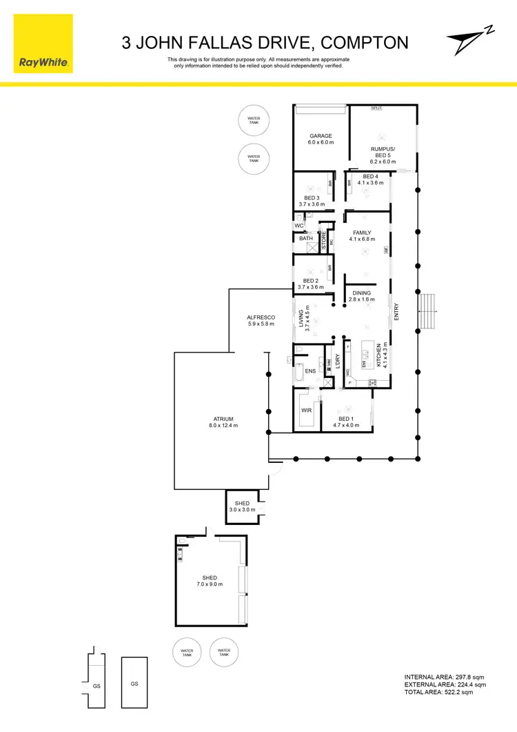 Floorplan of Homely house listing, 3 John Fallas Drive, Compton SA 5291