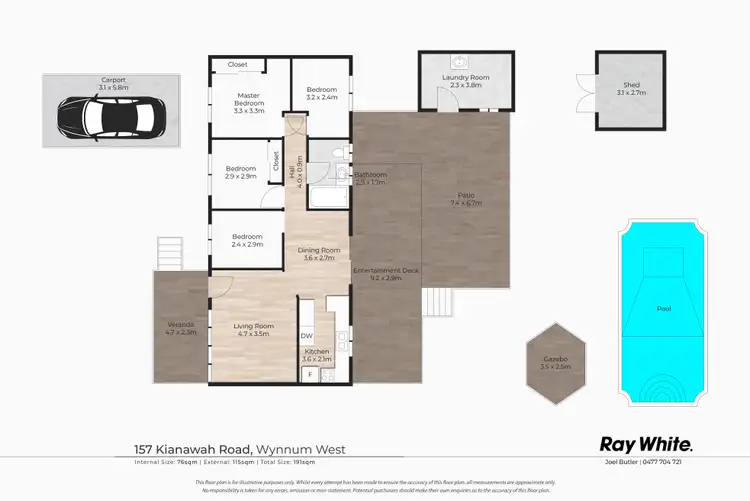 Floorplan of Homely house listing, 157 Kianawah Road, Wynnum West QLD 4178
