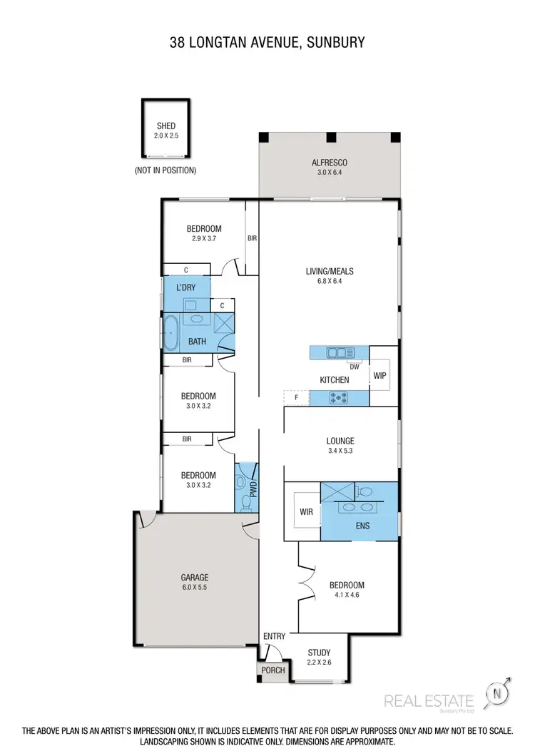 Floorplan of Homely house listing, 38 Longtan Avenue, Sunbury VIC 3429