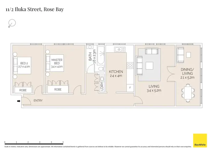 Floorplan of Homely apartment listing, 11/2 Iluka Street, Rose Bay NSW 2029