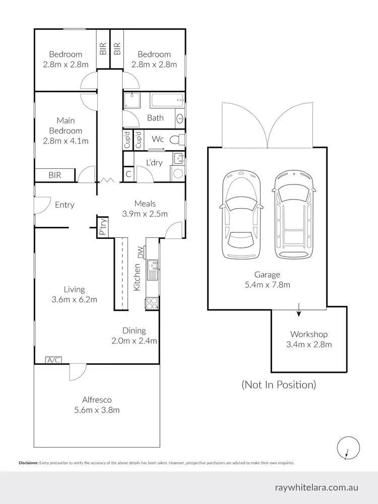Floorplan of Homely house listing, 106 Fairbairn Drive, Corio VIC 3214