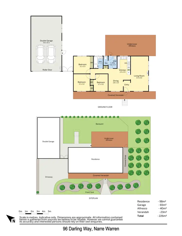 Floorplan of Homely house listing, 96 Darling Way, Narre Warren VIC 3805