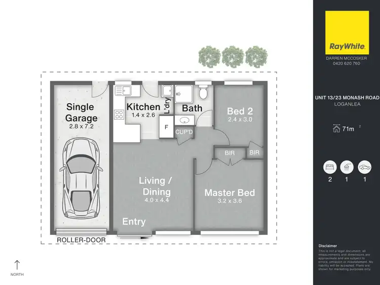 Floorplan of Homely apartment listing, 13/23 Monash Road, Loganlea QLD 4131