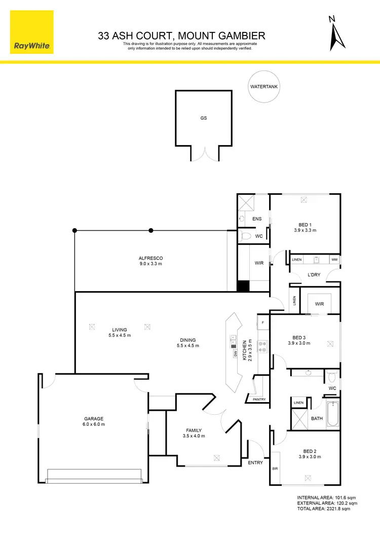 Floorplan of Homely house listing, 33 Ash Court, Mount Gambier SA 5290