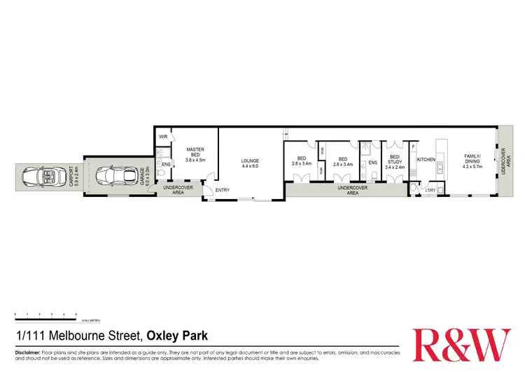Floorplan of Homely semi-detached listing, 1/111 Melbourne Street, Oxley Park NSW 2760