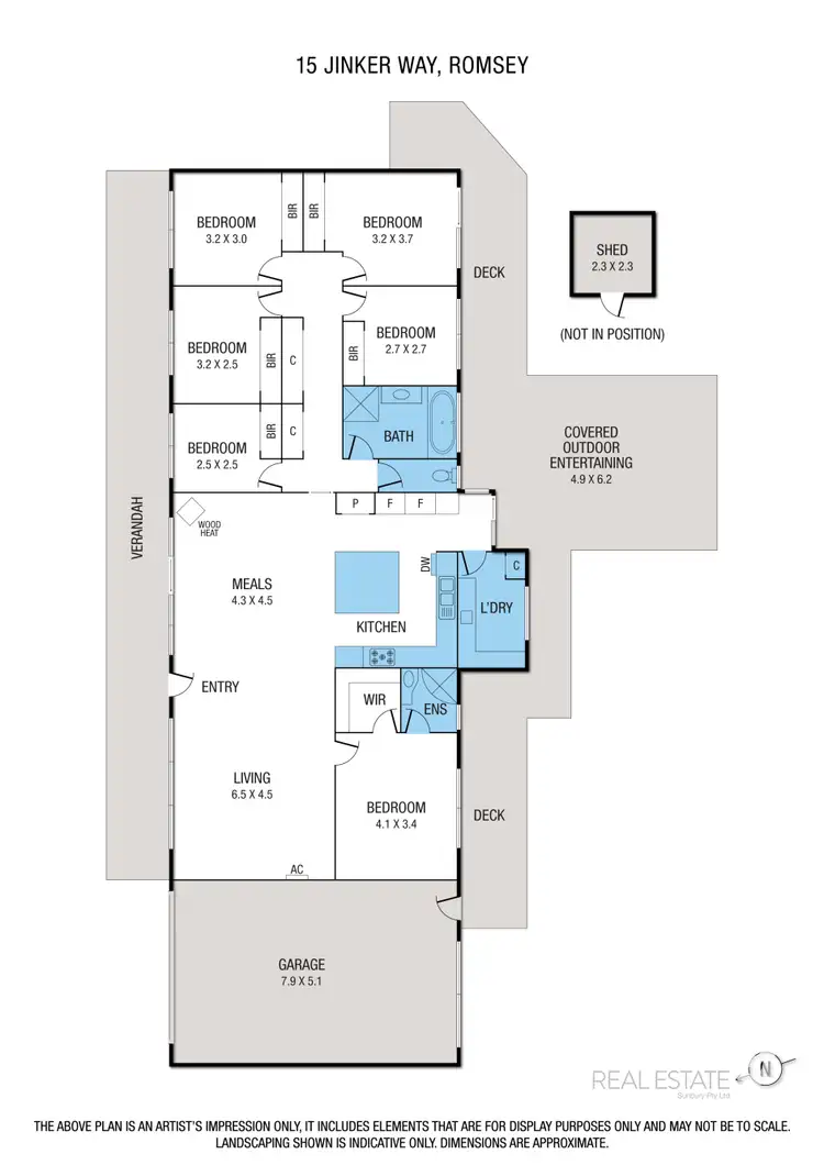 Floorplan of Homely house listing, 15 Jinker Way, Romsey VIC 3434