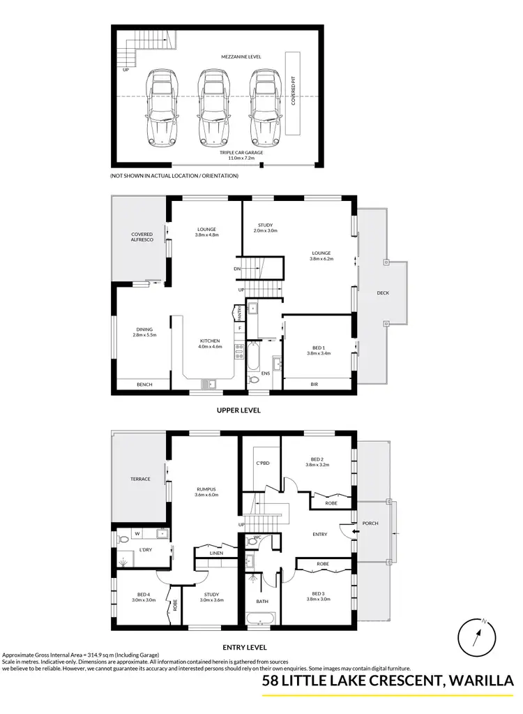 Floorplan of Homely house listing, 58 Little Lake Crescent, Warilla NSW 2528