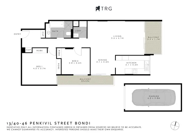 Floorplan of Homely apartment listing, 13/40-46 Penkivil Street, Bondi NSW 2026