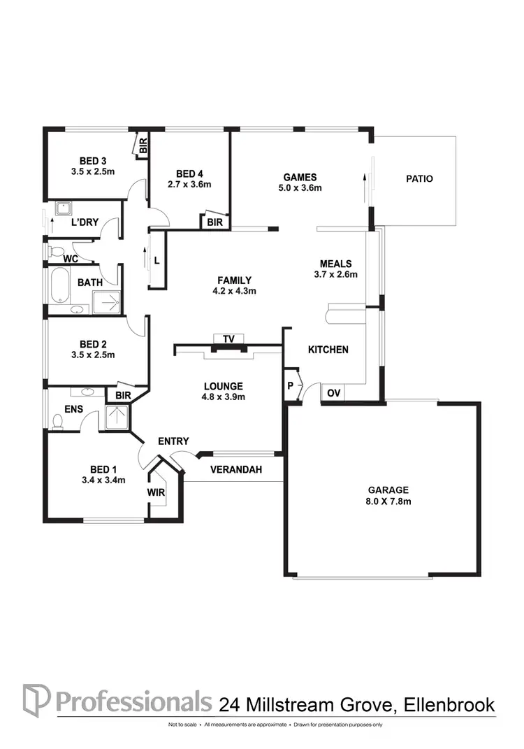 Floorplan of Homely house listing, 24 Millstream Grove, Ellenbrook WA 6069