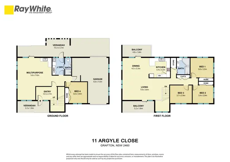 Floorplan of Homely house listing, 11 Argyle Close, Grafton NSW 2460