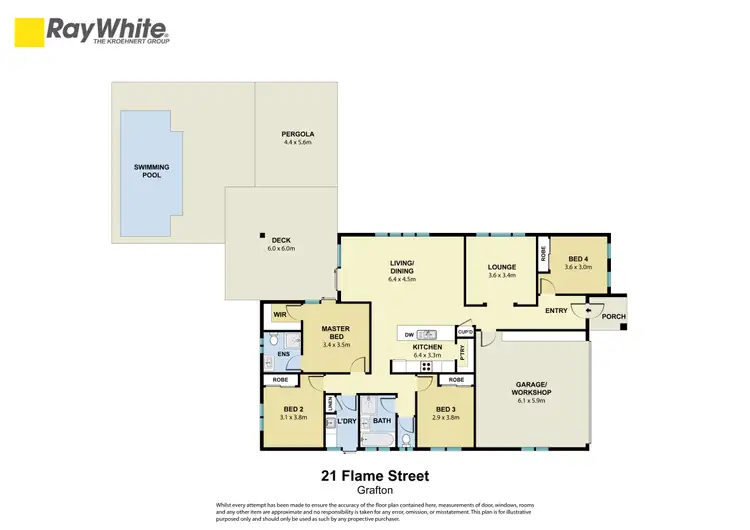 Floorplan of Homely house listing, 21 Flame Street, Grafton NSW 2460