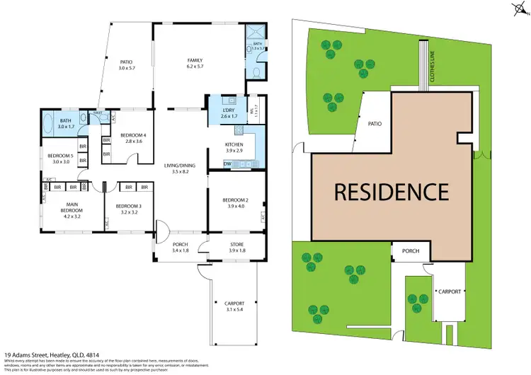 Floorplan of Homely house listing, 19 Adams Street, Heatley QLD 4814