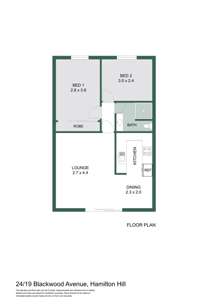 Floorplan of Homely apartment listing, 24/19 Blackwood Avenue, Hamilton Hill WA 6163