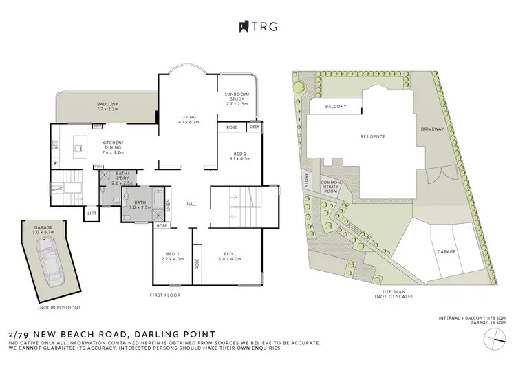 Floorplan of Homely apartment listing, 2/79 New Beach Road, Darling Point NSW 2027