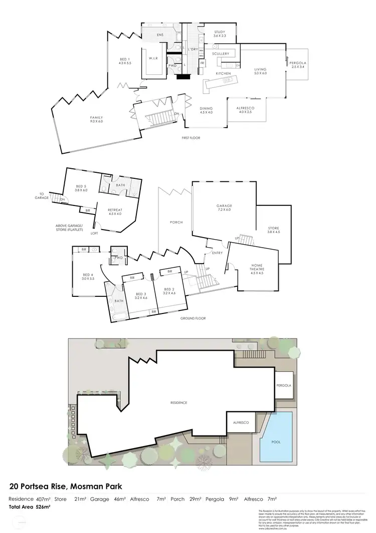 Floorplan of Homely house listing, 20 Portsea Rise, Mosman Park WA 6012