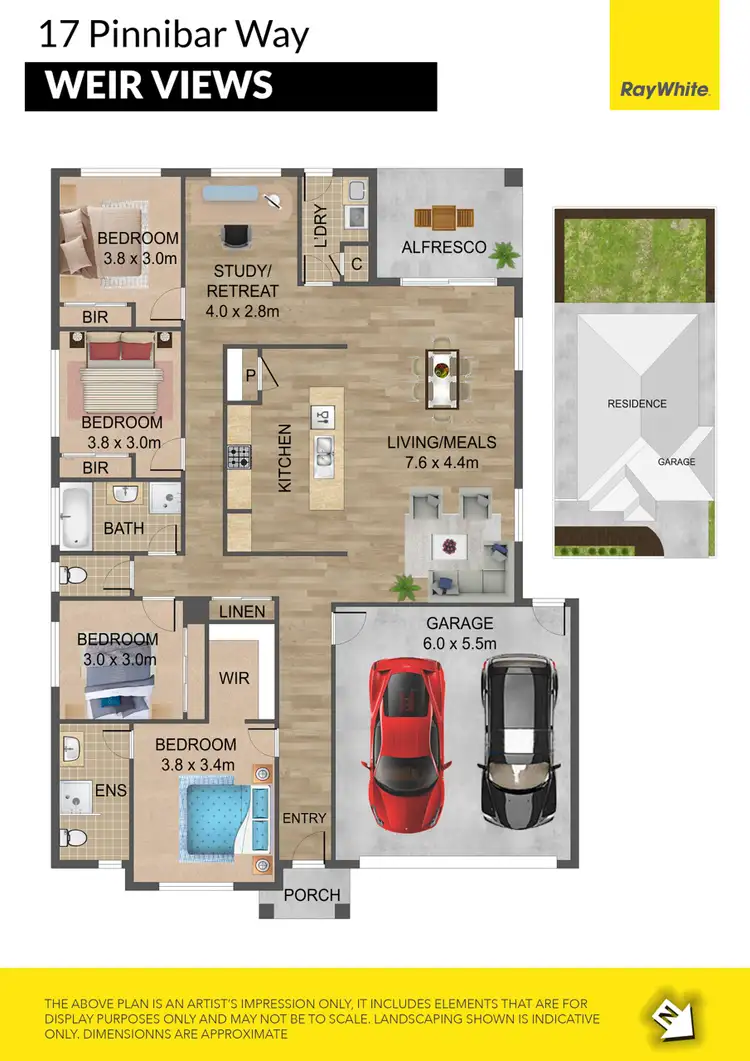 Floorplan of Homely house listing, 17 Pinnibar Way, Weir Views VIC 3338