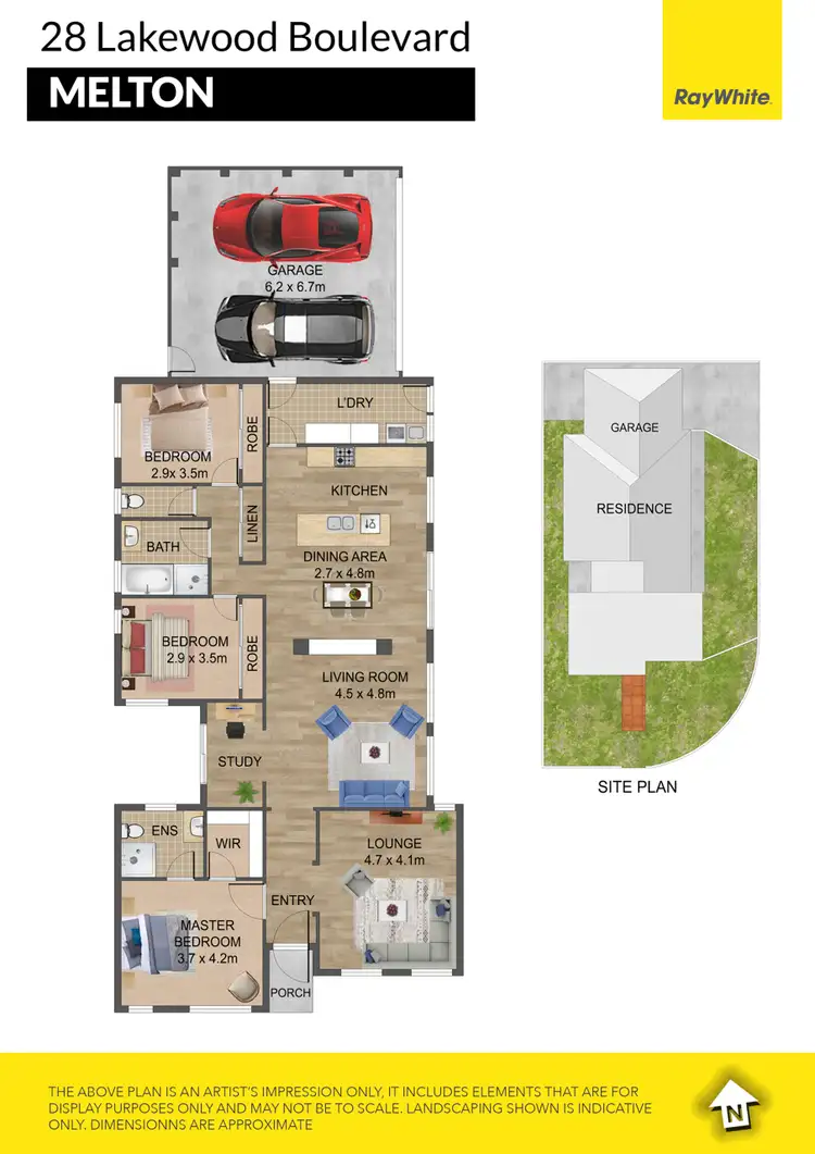 Floorplan of Homely house listing, 28 Lakewood Boulevard, Melton VIC 3337