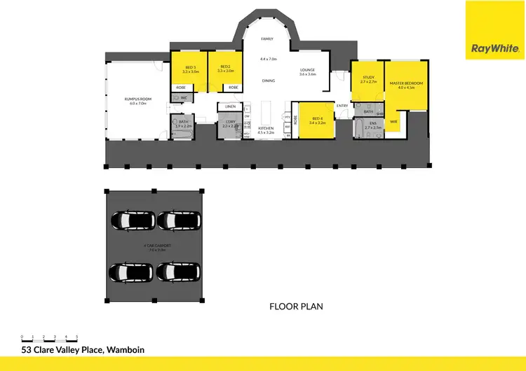 Floorplan of Homely rural property listing, 53 Clare Valley Place, Wamboin NSW 2620