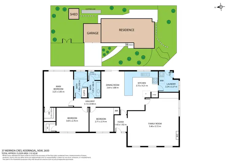Floorplan of Homely house listing, 37 Merinda Crescent, Kooringal NSW 2650