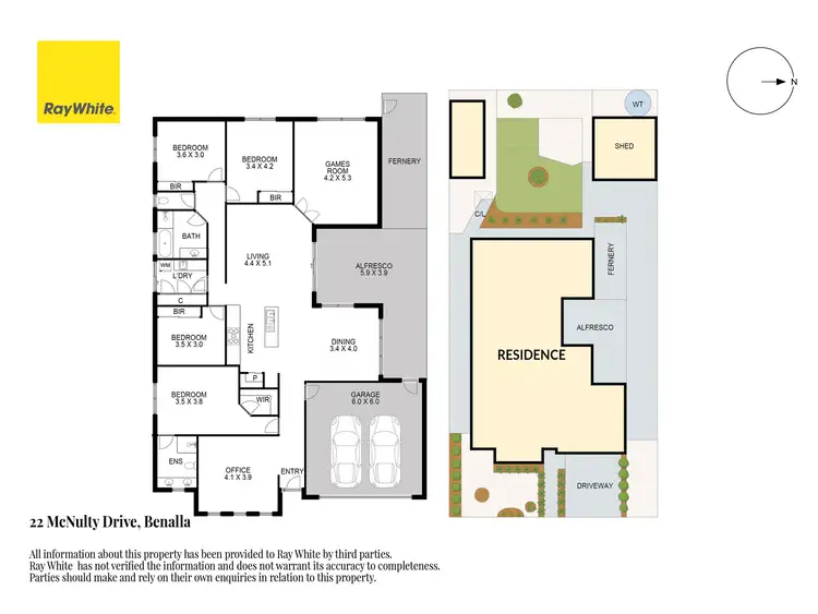 Floorplan of Homely house listing, 22 McNulty Drive, Benalla VIC 3672