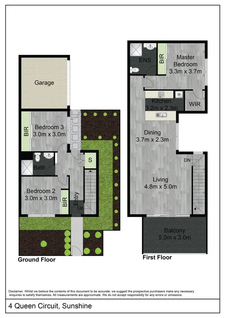 Floorplan of Homely townhouse listing, 4 Queen Circuit, Sunshine VIC 3020