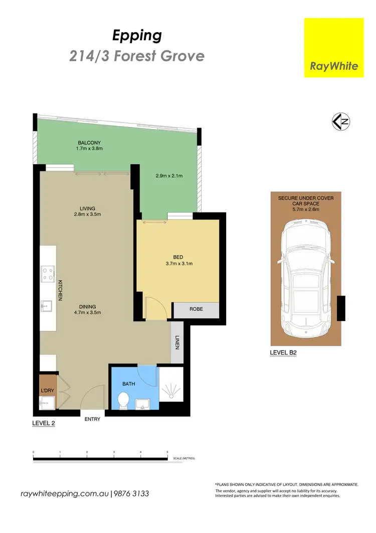 Floorplan of Homely apartment listing, 214/3 Forest Grove, Epping NSW 2121